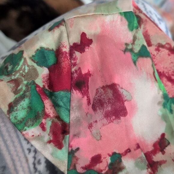 TALBOTS watercolor floral tie back sheath dress NWT Women's Size 2 Petite - Picture 9 of 12